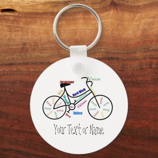 Motivational Bike, Bicycle, Cycling, Sport, Hobby Keychain | Zazzle