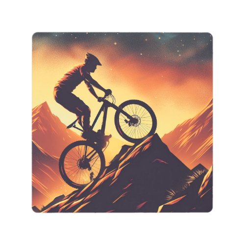 Motivational Bike Bicycle Cycling Sport Hobby Metal Print