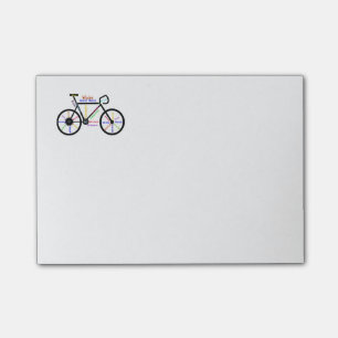 Motivational Bike, Bicycle, Cycling, Sport, Hobby Post-it Notes
