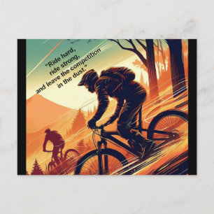 Motivational Bike, Bicycle, Cycling, Sport, Hobby Postcard