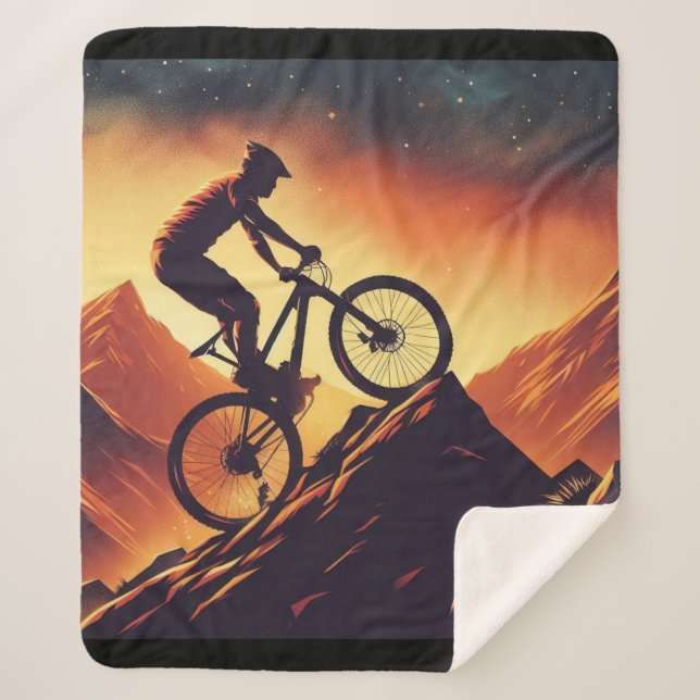 Motivational Bike, Bicycle, Cycling, Sport, Hobby Sherpa Blanket (Front)