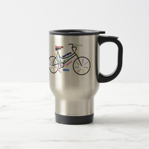 Motivational Bike Bicycle Cycling Sport Hobby Travel Mug