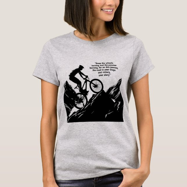 Motivational Bike Competitive Sport to Inspire you T-Shirt (Front)