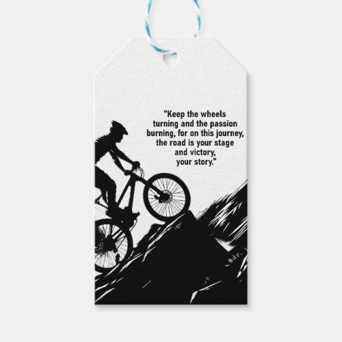 Motivational Bike Sport to Inspire you Custom Gift Tags