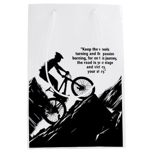 Motivational Bike Sport to Inspire you Custom Medium Gift Bag
