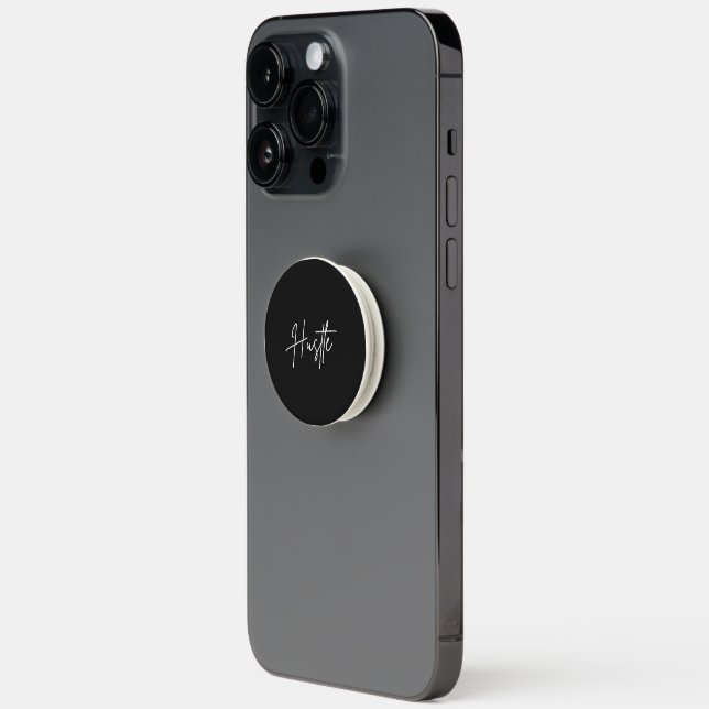 Motivational Black and White Phone Accessory PopSocket (Left)