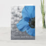 Motivational Blue Poppy Dreams must live on Card