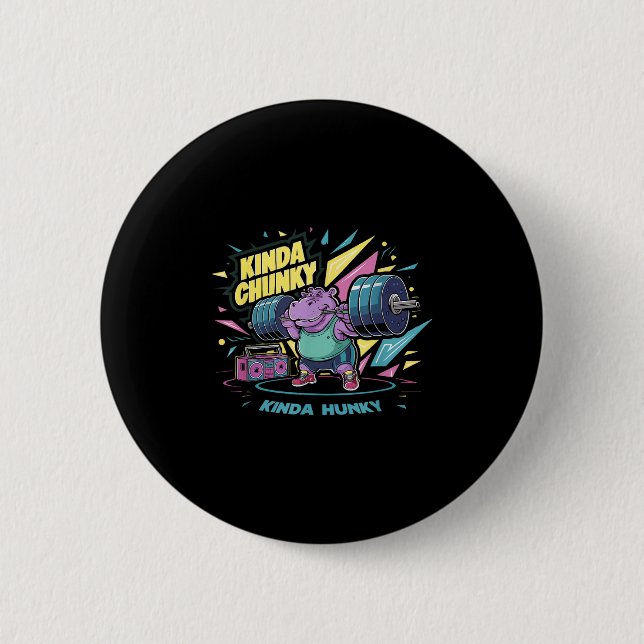 Motivational Bodybuilding &amp; Weightlifting Appa Button (Front)