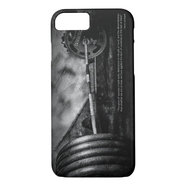 Motivational Bodybuilding Gym Case-Mate iPhone Case (Back)