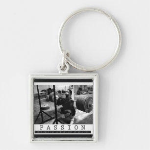 Motivational Bodybuilding Gym Keychain