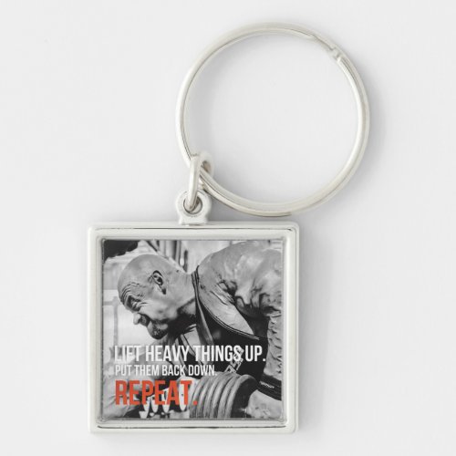 Motivational Bodybuilding Gym Keychain