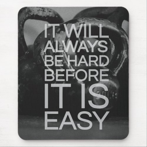 Motivational Bodybuilding Gym Mouse Pad