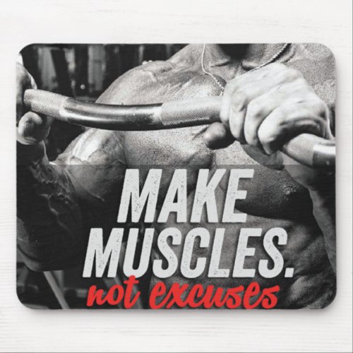 Motivational Bodybuilding Gym Mouse Pad