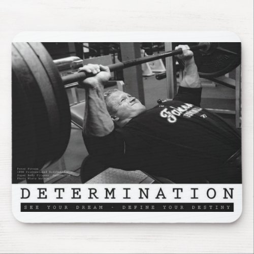 Motivational Bodybuilding Gym Mouse Pad