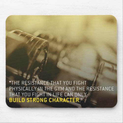 Motivational Bodybuilding Gym Mouse Pad