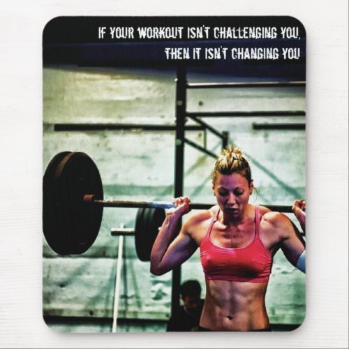 Motivational Bodybuilding Gym Mouse Pad