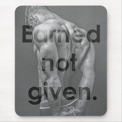 Motivational Bodybuilding Gym Mouse Pad