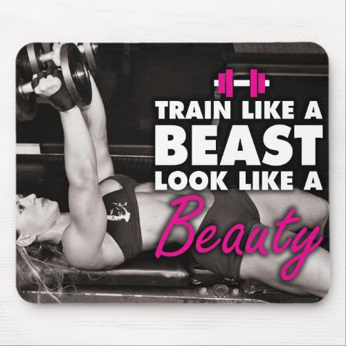 Motivational Bodybuilding Gym Mouse Pad