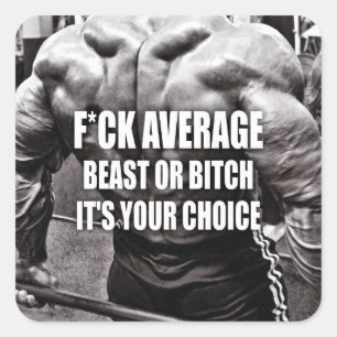 Motivational Bodybuilding Gym Sticker