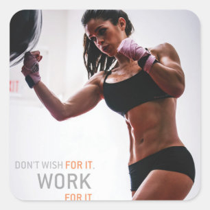 Motivational Bodybuilding Gym Sticker
