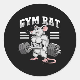 Motivational Bodybuilding Weightlifting Apparel Gy Classic Round Sticker