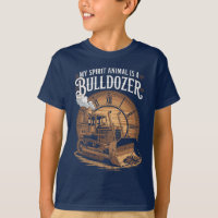 Motivational Bulldozer Spirit Animal Retro Funny