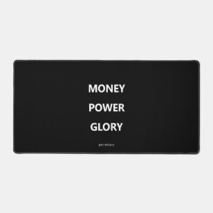 Motivational Business Black and White Desk Mat