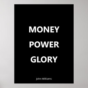Motivational Business Black and White Poster