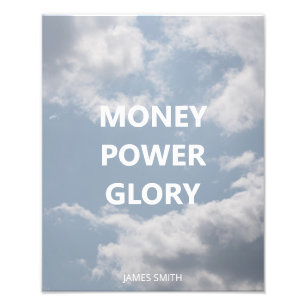 Motivational Business Blue Sky Photo Print