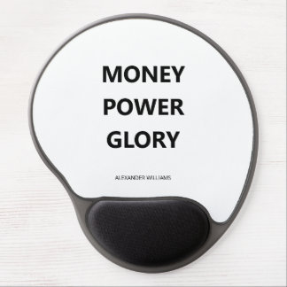 Motivational Business Minimalist Black and White Gel Mouse Pad