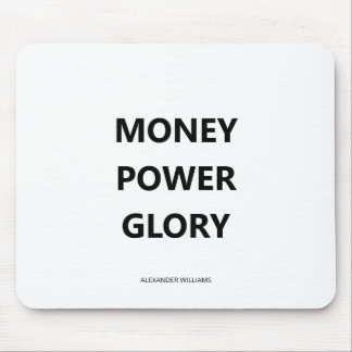 Motivational Business Minimalist Black and White Mouse Pad