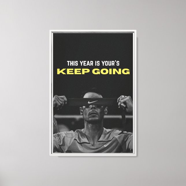 Motivational Canvas Wall Art – Black and White