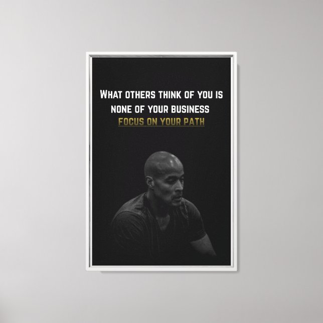 Motivational Canvas Wall Art – Focus on Your Path  (Front)