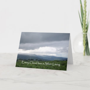 Motivational Card: Every Cloud has a Silver Lining Card