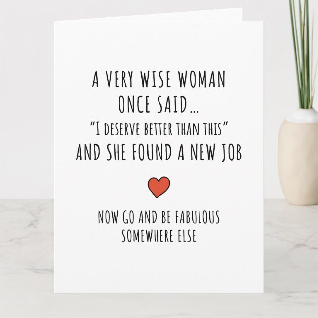 Motivational Career Change Card (Front)
