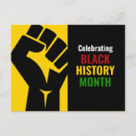 Motivational Celebrating Black History Month Postcard