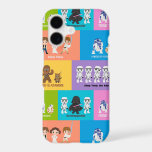 Motivational Characters Patchwork Pattern iPhone 17 Case