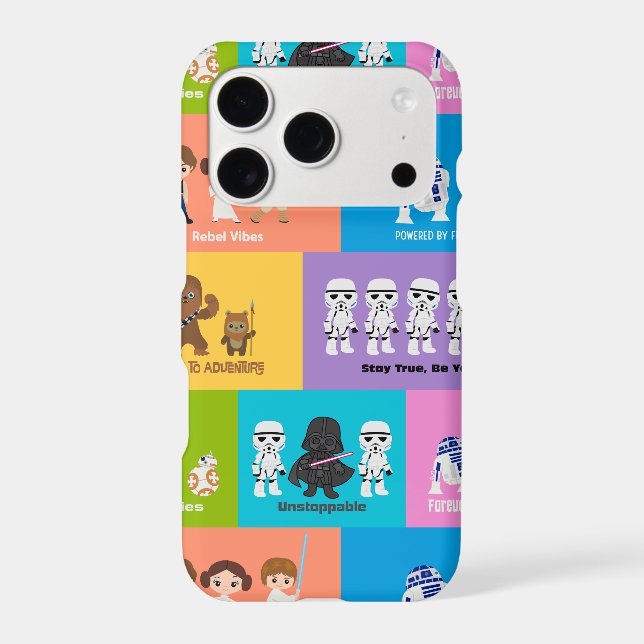 Motivational Characters Patchwork Pattern Iphone Case (Back)