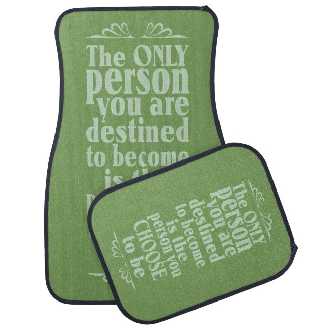 Motivational CHOICE car floor mats (Set)