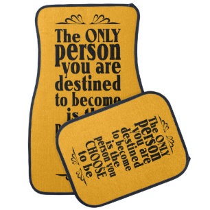 Motivational CHOICE custom color floor mats
