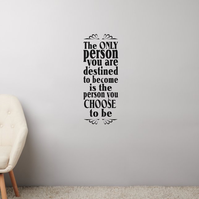 Motivational CHOICE Wall Decal (Living Room 2)