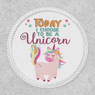 Motivational choose to be a unicorn rainbow colors