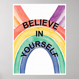 Motivational Classroom Poster Believe in Yourself