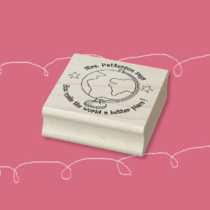 Motivational Classroom Wood Art Stamp