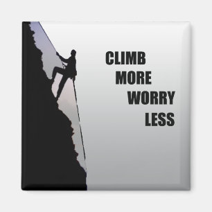 Motivational climbing rockclimbing saying magnet