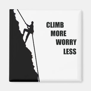 Motivational climbing rockclimbing saying magnet