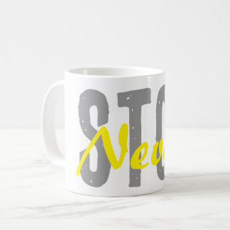 Motivational coffee mug with a simple design
