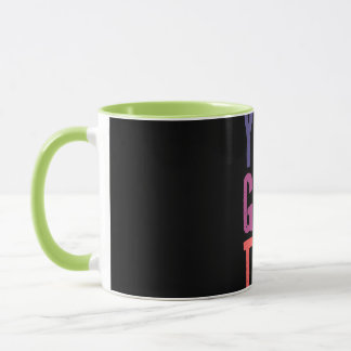 Motivational Colorful Typography Coffee Mug
