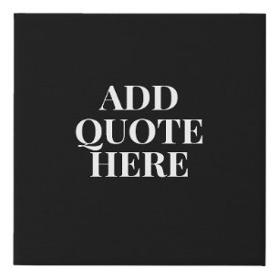 Motivational Create Your Own Quote Faux Canvas Pri