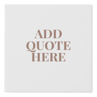 Motivational Create Your Own Quote Faux Canvas Print